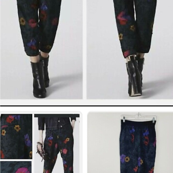 Diesel Floral Silky Viscose Pants - Picture 4 of 5